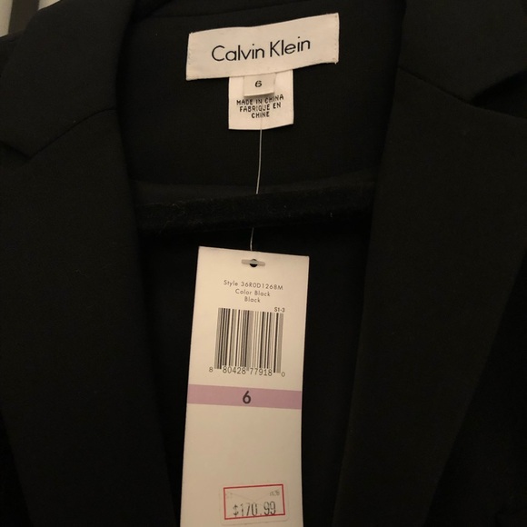 Calvin Klein 2 bottom black blazer - Picture 3 of 3